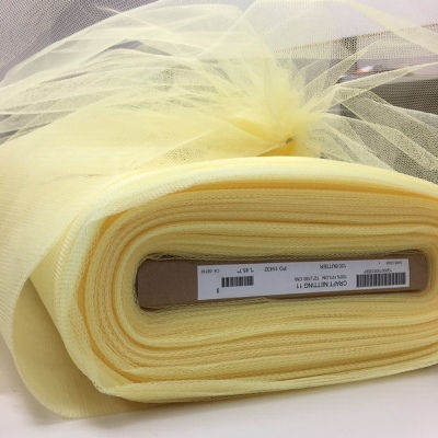 butter nylon netting with a crisp hand