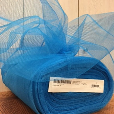 peacock nylon netting with a crisp hand