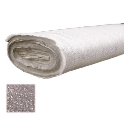polyester heavy weight foil lined interlining - white/silver