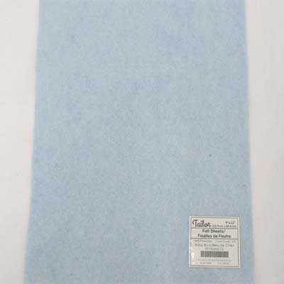 baby blue polyester felt sheets