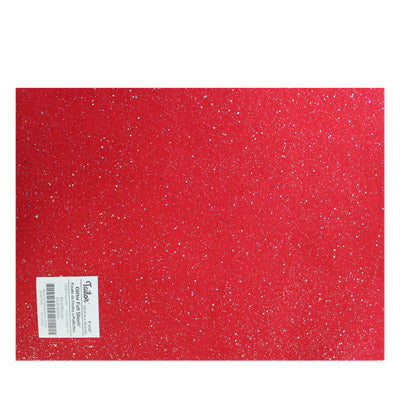 polyester glitter felt red