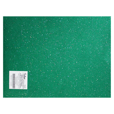 polyester glitter felt kelly green