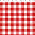 vinyl tabling checkered - white/red