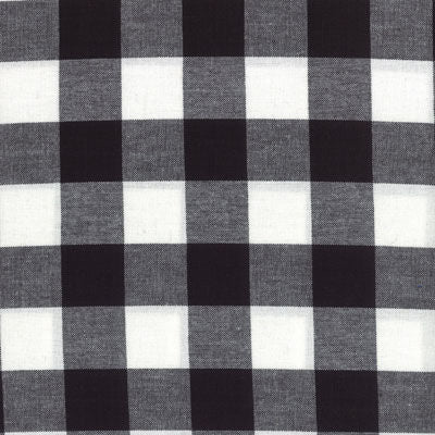 cotton check tabling - white/black