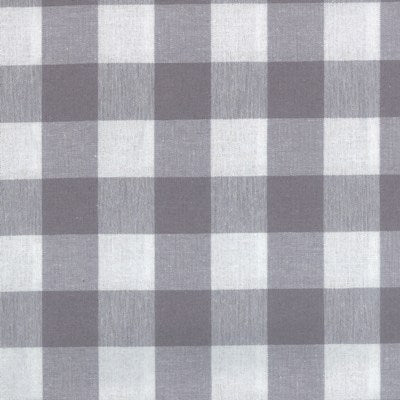 cotton check tabling - white/grey
