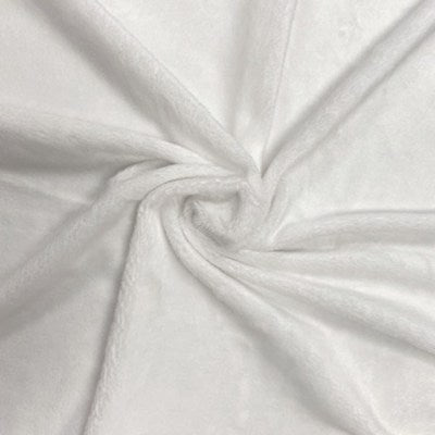 white wide width polyester chenille