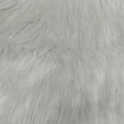white polyester acrylic faux fur