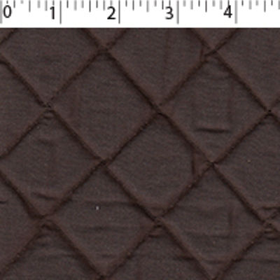 brown polyester cotton face and back quilted broadcloth with 4 oz polyester fill