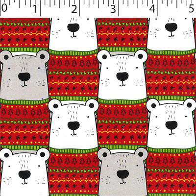FLANNELETTE PRINTS - SWEATER BEARS