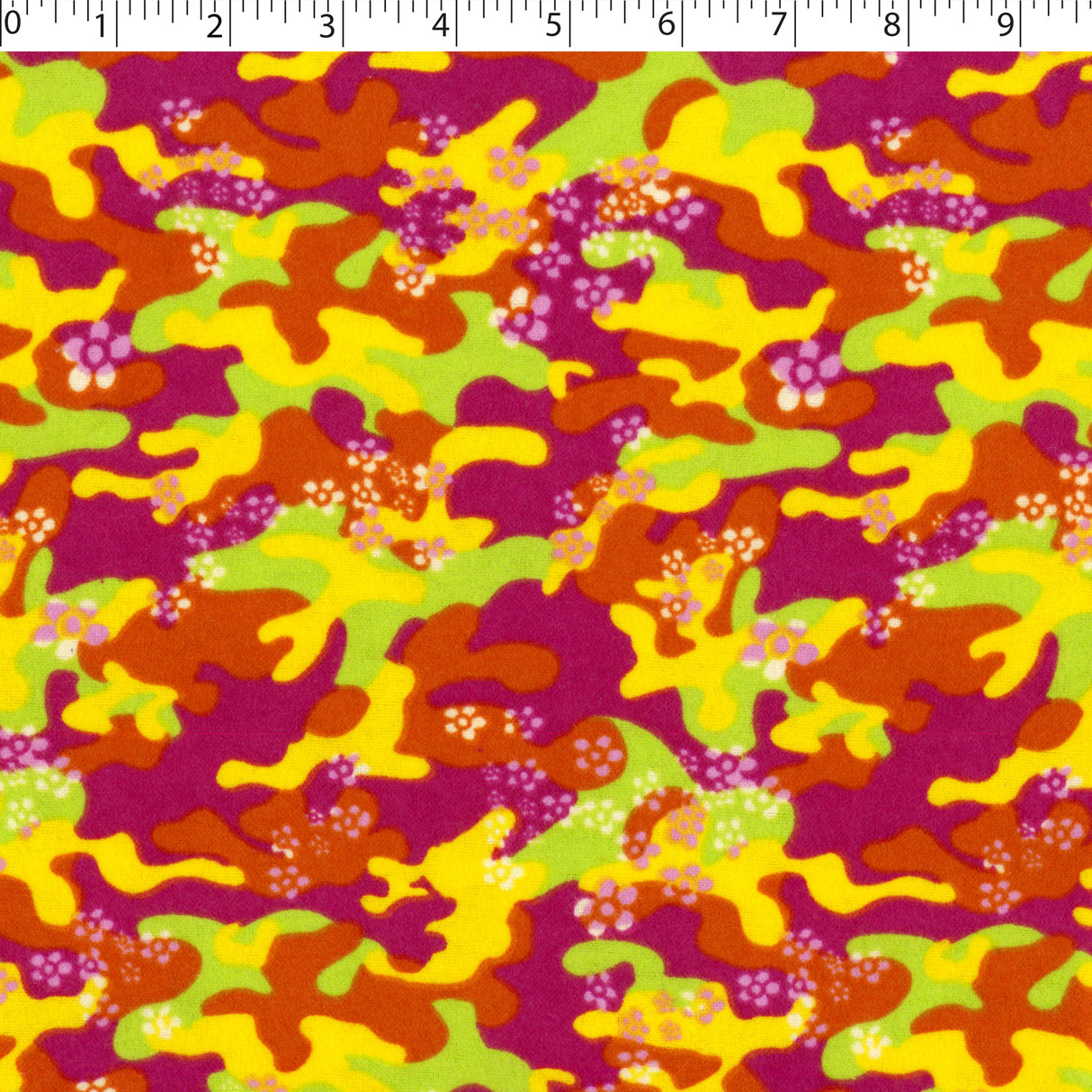 FLANNELETTE PRINTS - FLOWER CAMO