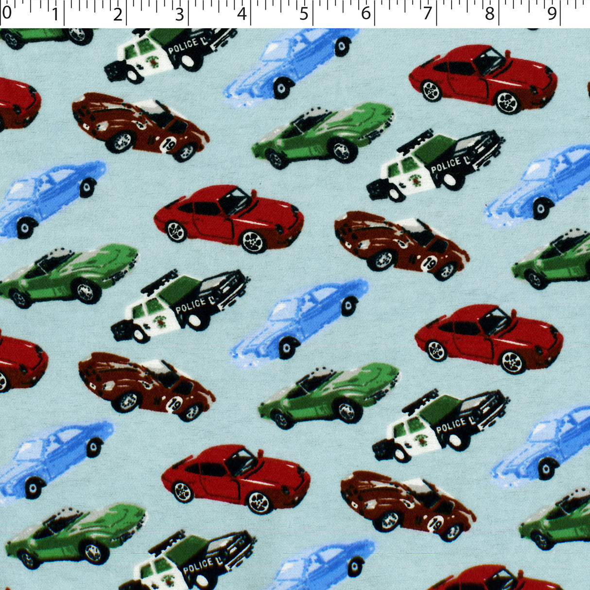 FLANNELETTE PRINTS - CAR CHASE