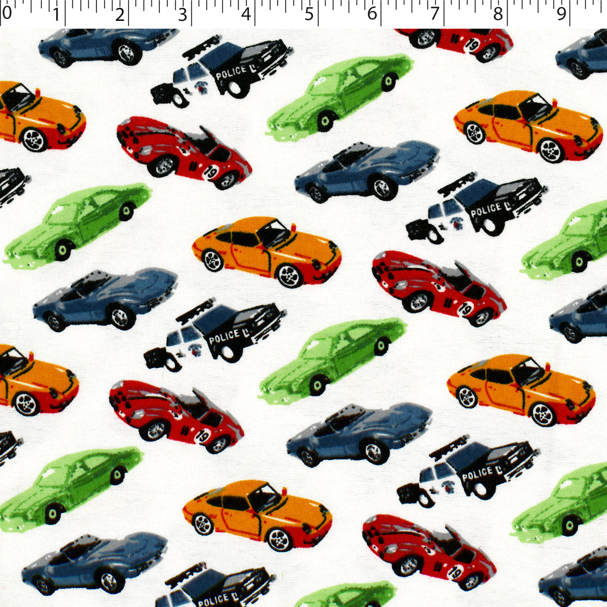 FLANNELETTE PRINTS - CAR CHASE