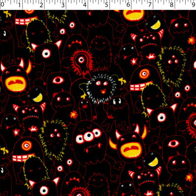 FLANNELETTE PRINTS - LIL 'MONSTERS