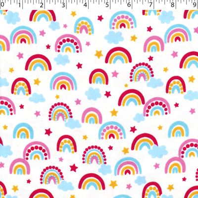 FLANNELETTE PRINTS - RAINBOWS