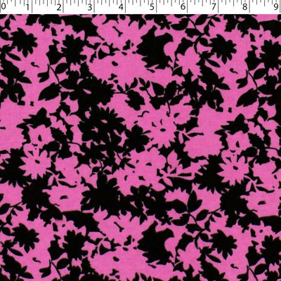 FLANNELETTE PRINTS - FLOWER SILHOUETTE