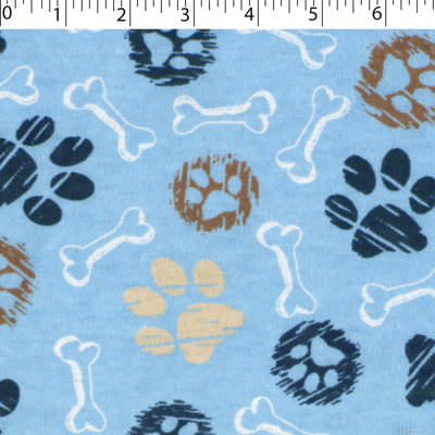 FLANNELETTE PRINTS - PAWS N BONES