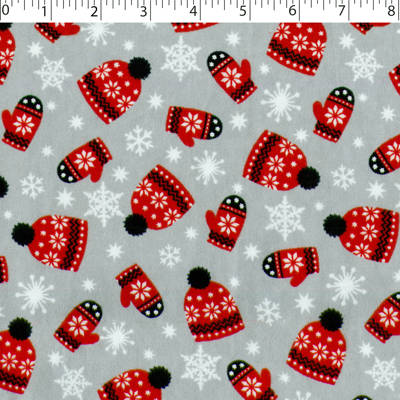 FLANNELETTE PRINTS - TOQUES N MITTS