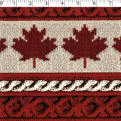 TRUE NORTH FLANNELETTE - MAPLE LEAF KNIT