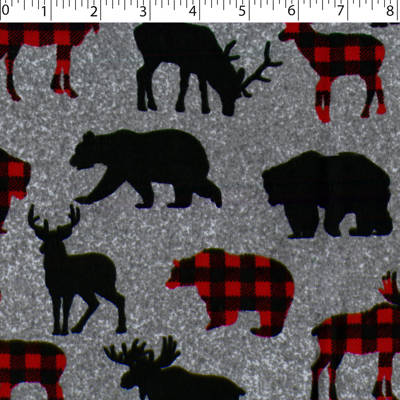 FIRESIDE FLANNELETTE - BUFFALO WILDLIFE