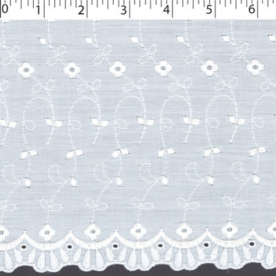 SCALLOPED EMBROIDERED EYELET - 116429