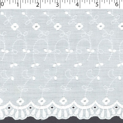 SCALLOPED EMBROIDERED EYELET - 116429
