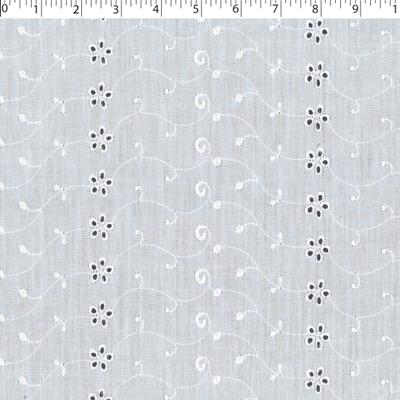 white embroidered eyelet