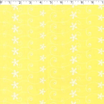 yellow embroidered eyelet