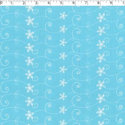 aqua embroidered eyelet