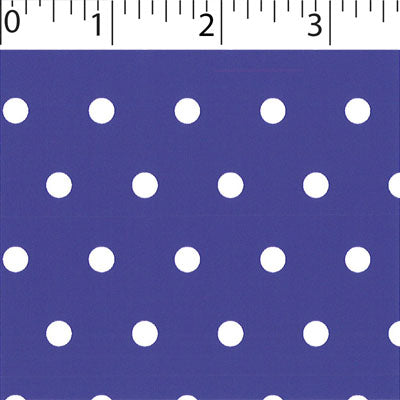 purple ground cotton fabric with white big dot prints