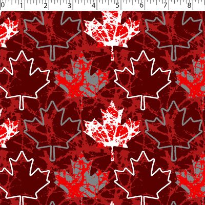 I LOVE CANADA - DISTRESSED LEAF
