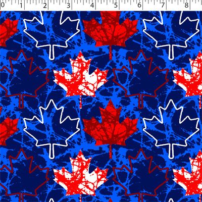 I LOVE CANADA - DISTRESSED LEAF