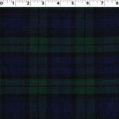 black watch tartan in medium weight plaid in medium weight polyester Viscose Yarn Dye Twill weave.