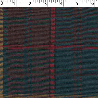Ontario plaid in medium weight polyester Viscose Yarn Dye Twill weave.