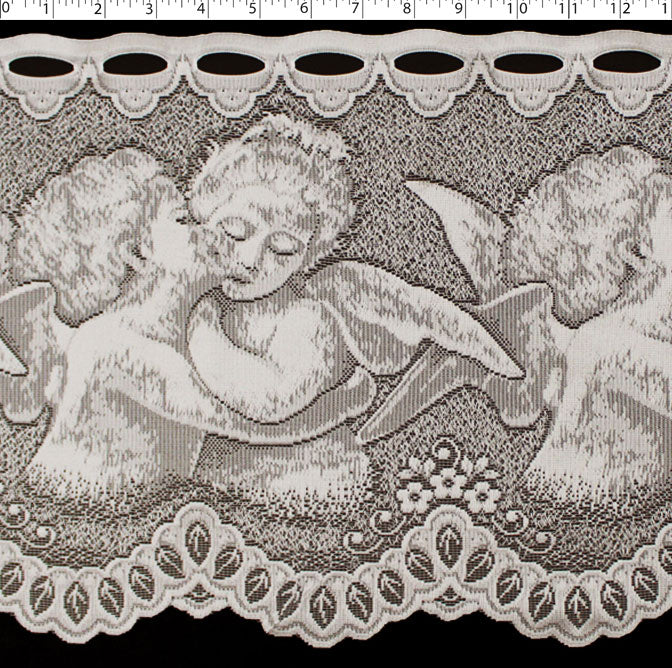 DRAPERY CAFE LACE 12" - LOVING ANGELS
