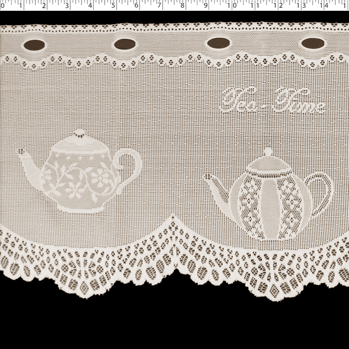 DRAPERY CAFE LACE 12" - TEATIME