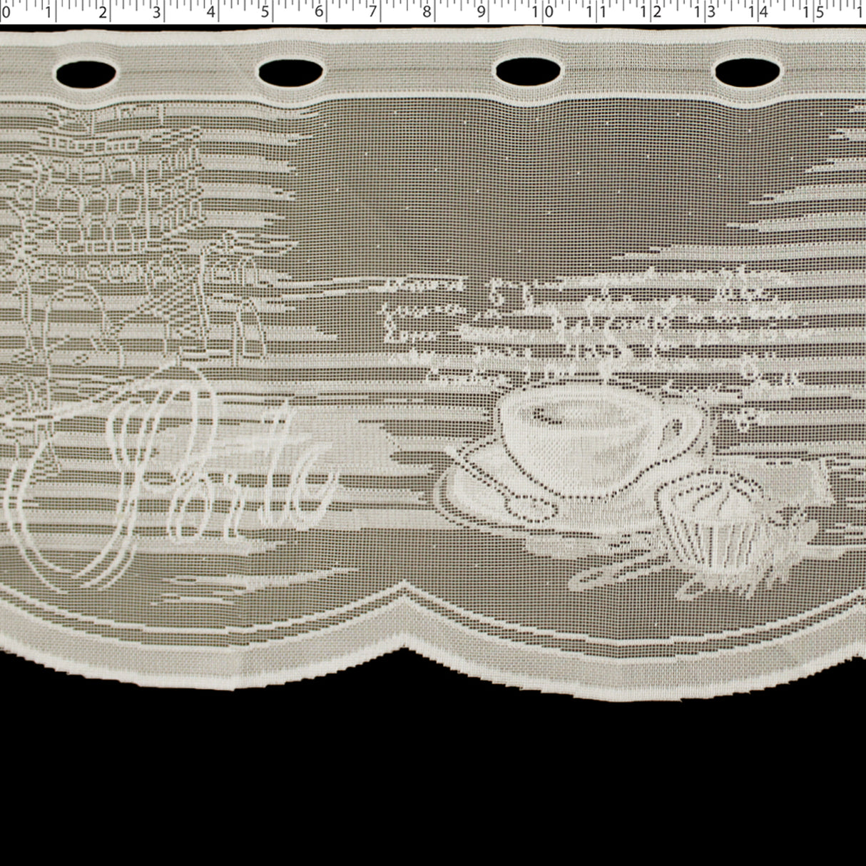 DRAPERY CAFE LACE 12" - BREAKTIME