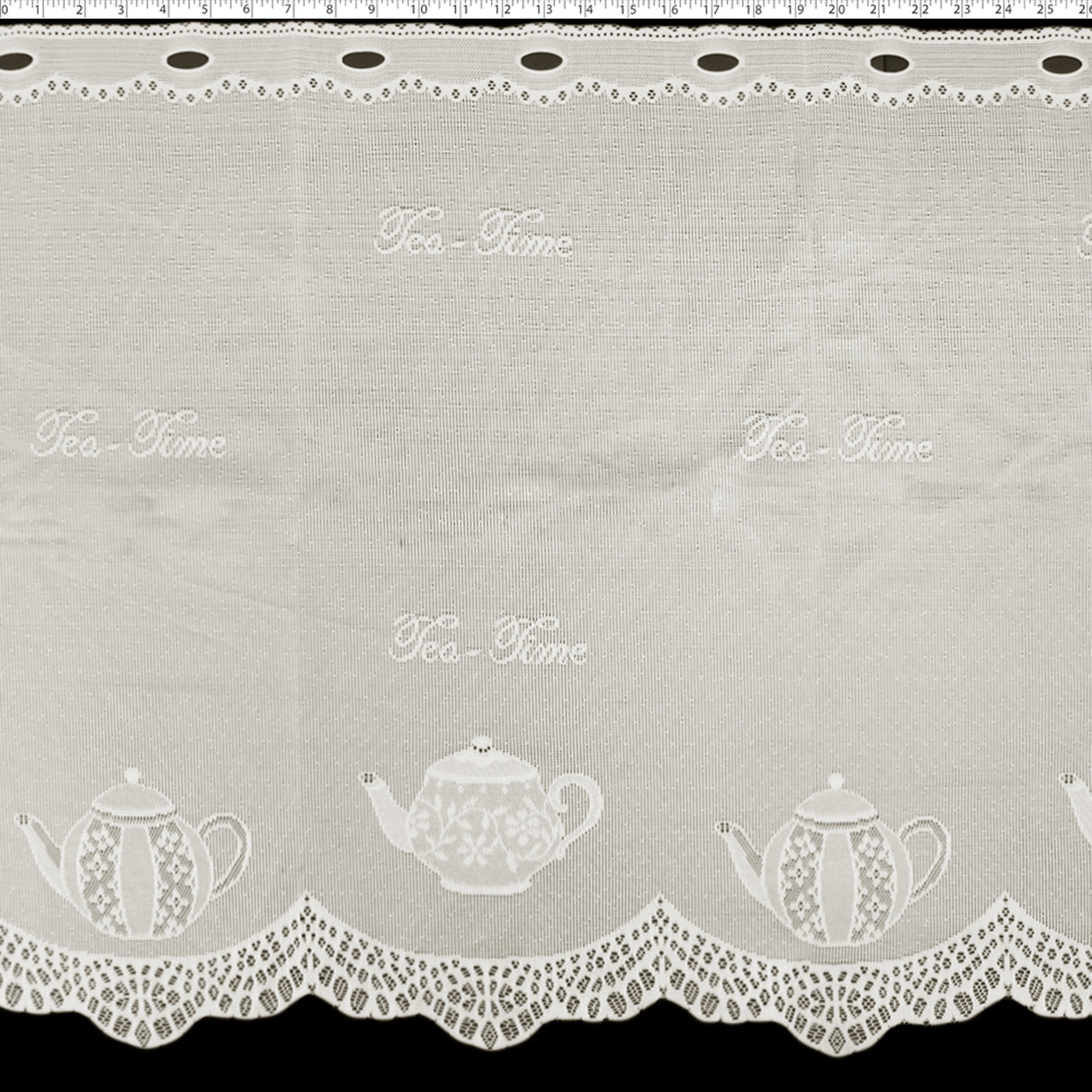 DRAPERY CAFE LACE 24" - TEATIME
