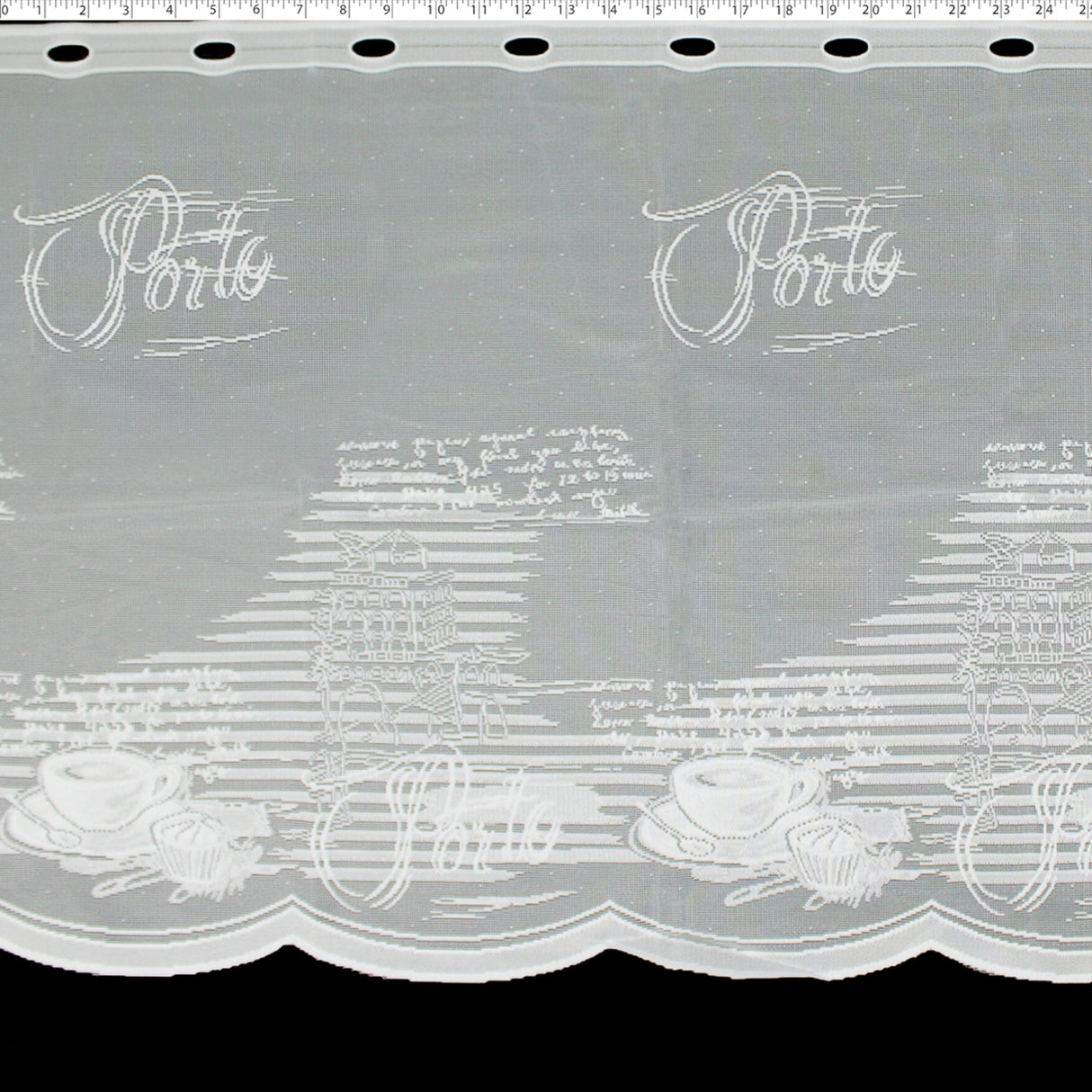 DRAPERY CAFE LACE 24" - BREAKTIME