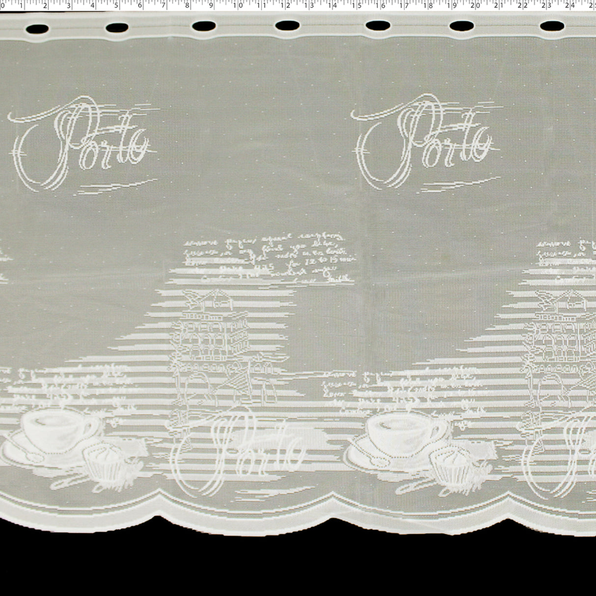 DRAPERY CAFE LACE 24" - BREAKTIME