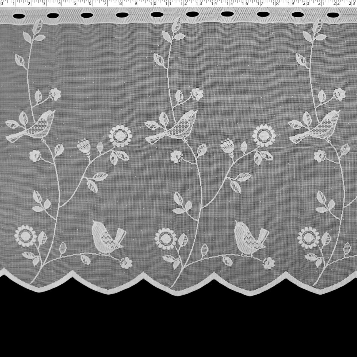 DRAPERY CAFE LACE 24" - OISEAU