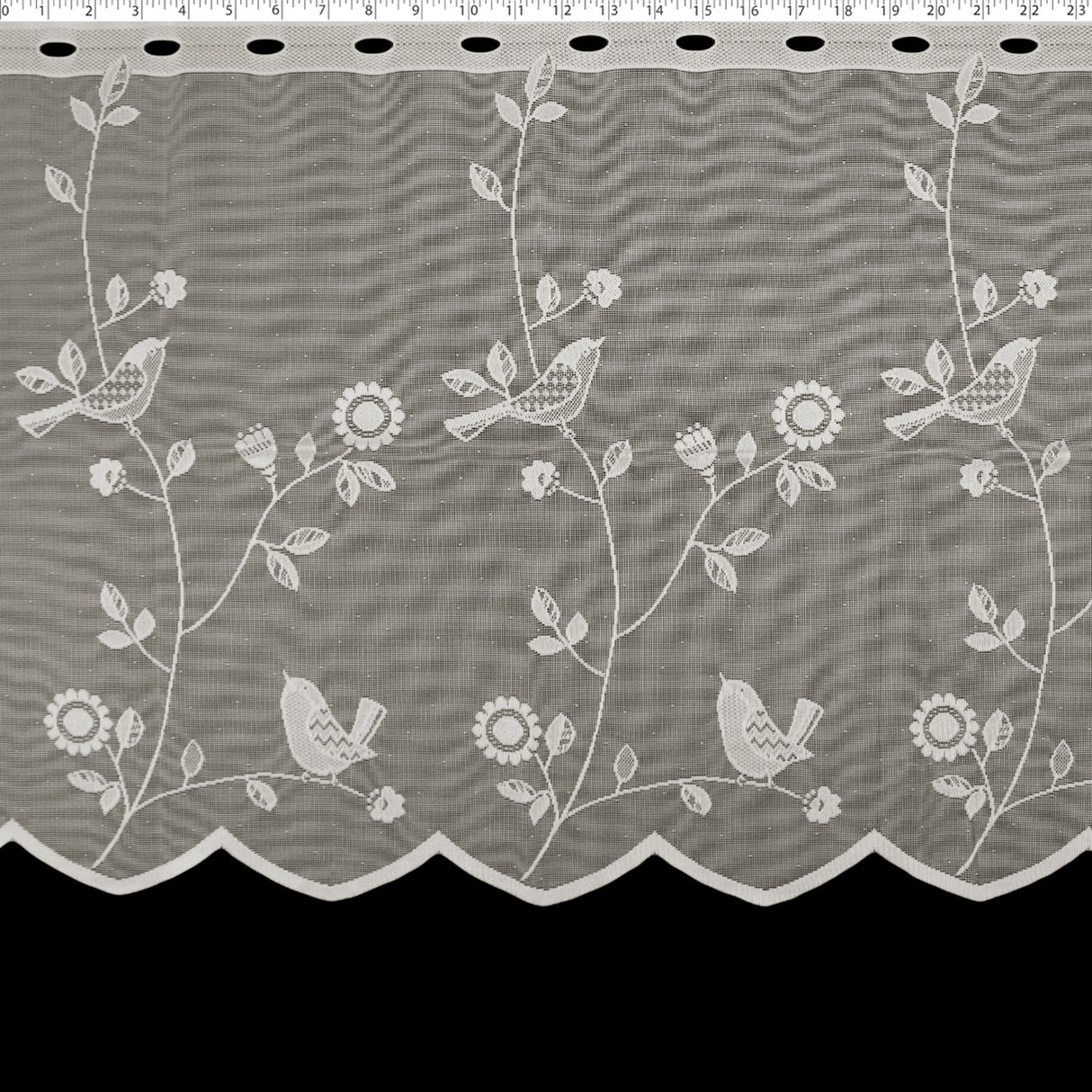 DRAPERY CAFE LACE 24" - OISEAU