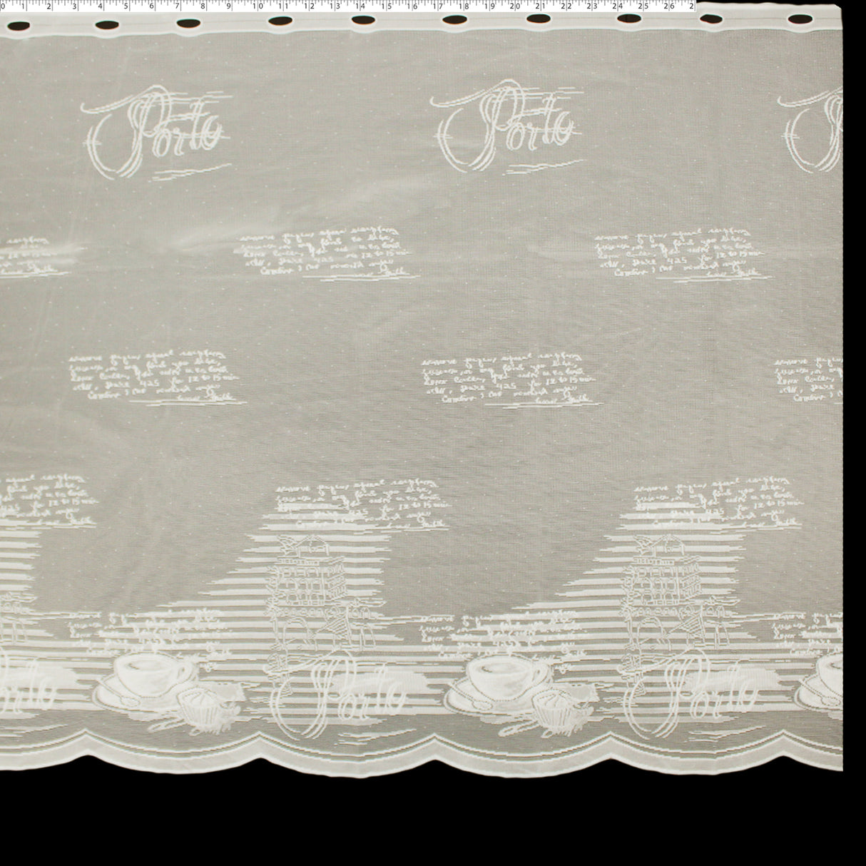 DRAPERY CAFE LACE 36" - BREAKTIME