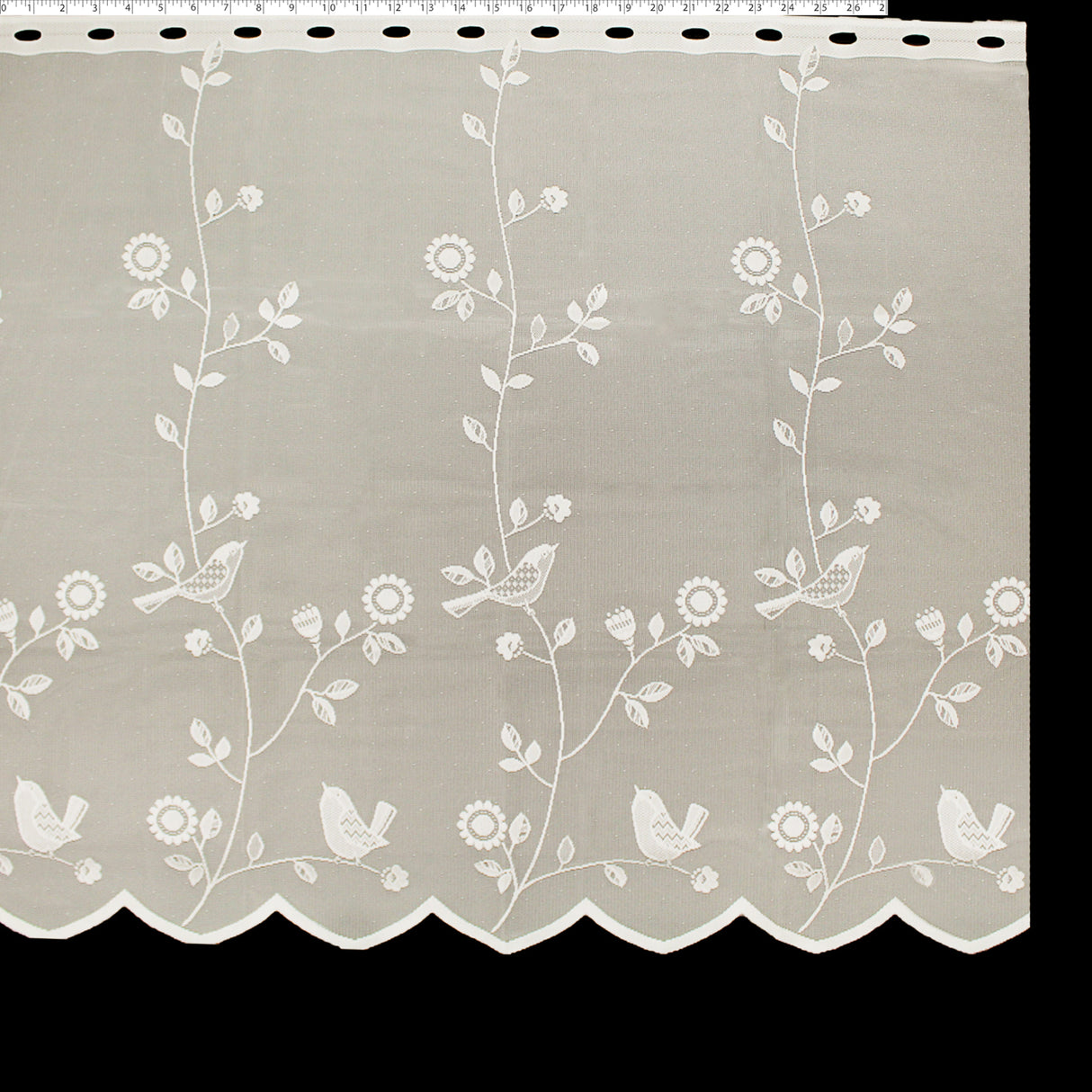 DRAPERY CAFE LACE 36" - OISEAU