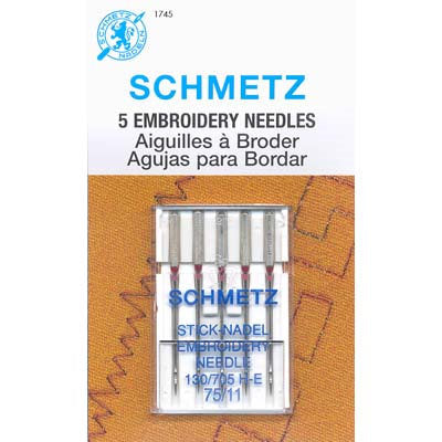 SCHMETZ NEEDLE - EMBROIDERY 75/11 (1745)