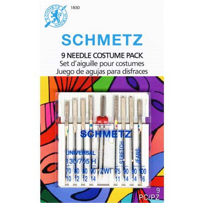 SCHMETZ 9 NEEDLE COSTUME PACK (1850)