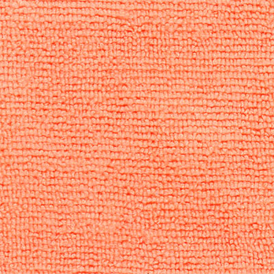 orange polyester nylon cleaning cloth with both sides serged in matching thread