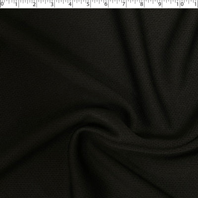 black polyester mock mesh for activewear