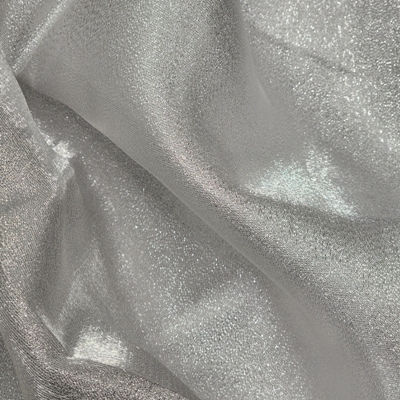 silver metallic polyester nylon