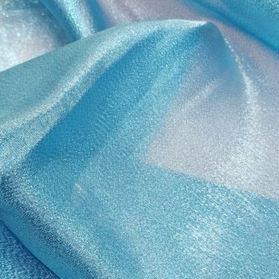turquoise metallic polyester nylon
