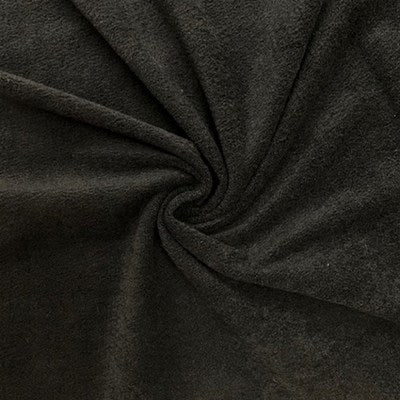 black wide width terry back chenille